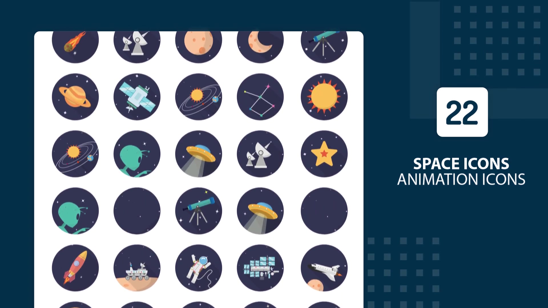 Space Animation Icons | After Effects Videohive 30893488 After Effects Image 3