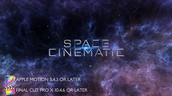 Space Cinematic Titles Apple Motion - Videohive Download 27804958