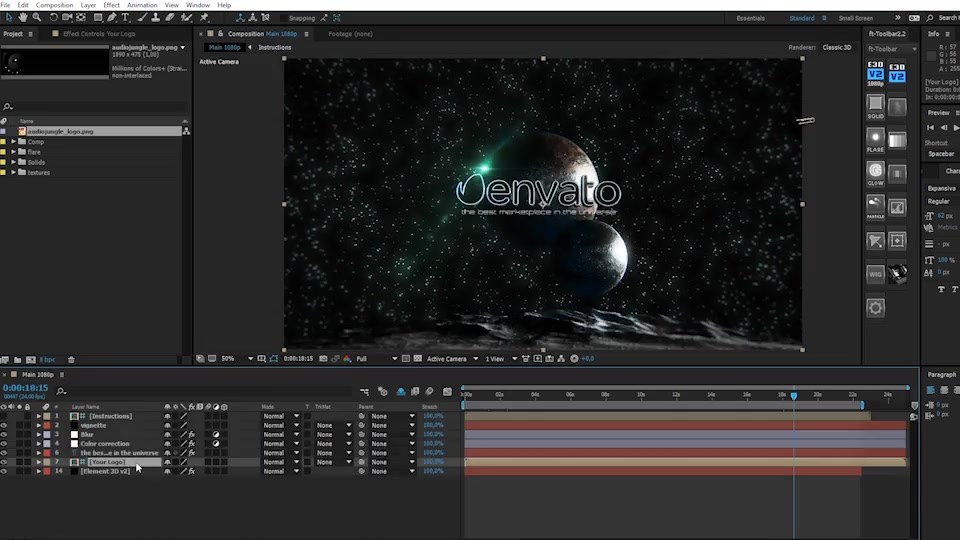 Space Glitch Logo - Download Videohive 17353675