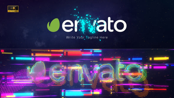 Space Glitch Logo Reveal - 33831533 Videohive Download