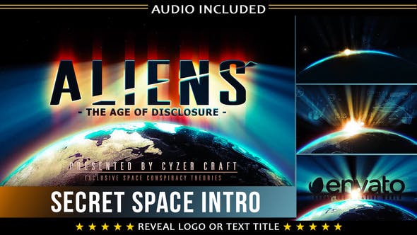 Space Intro | Alien Sci fi Logo - Videohive Download 23429182