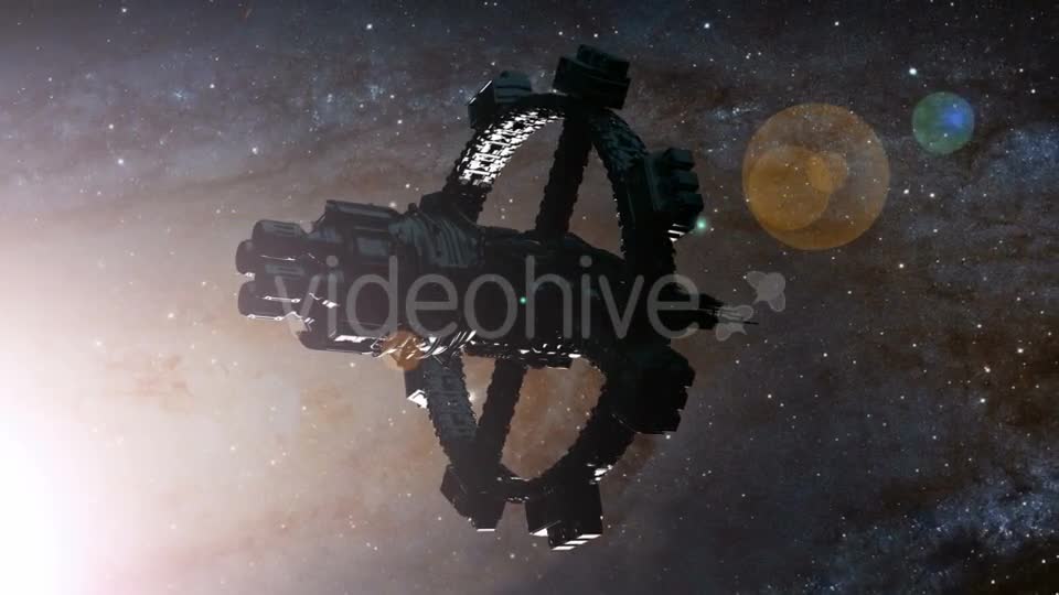 Space Ship and Milky Way Stars - Download Videohive 19108642