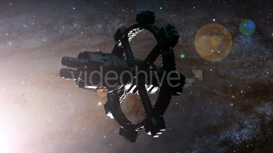 Space Ship and Milky Way Stars - Download Videohive 19108642