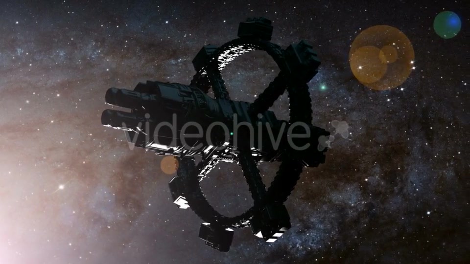 Space Ship and Milky Way Stars - Download Videohive 19108642