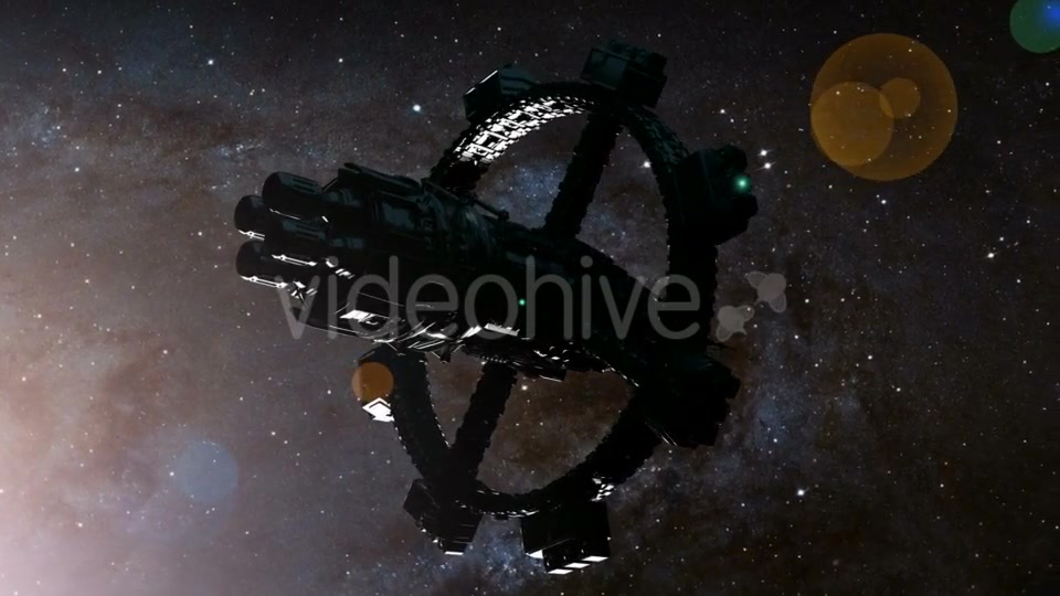 Space Ship and Milky Way Stars - Download Videohive 19108642