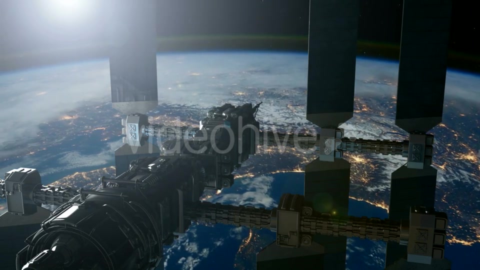 Space Station Orbiting Earth - Download Videohive 18963974