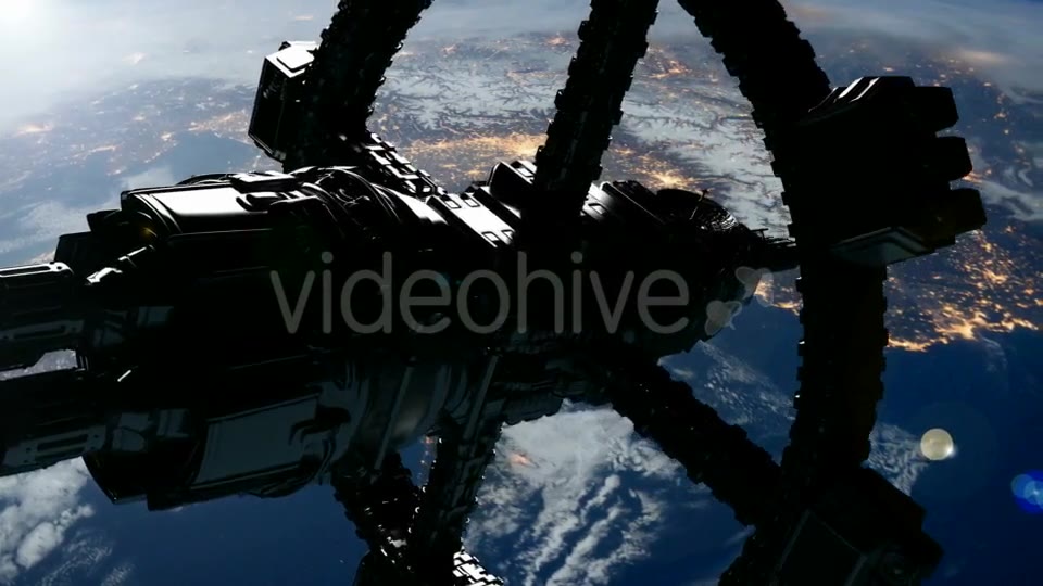 Space Station Orbiting Earth - Download Videohive 18964023