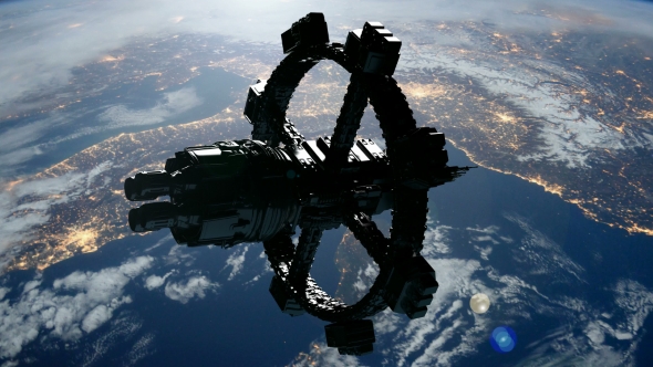 Space Station Orbiting Earth - Download Videohive 18964023