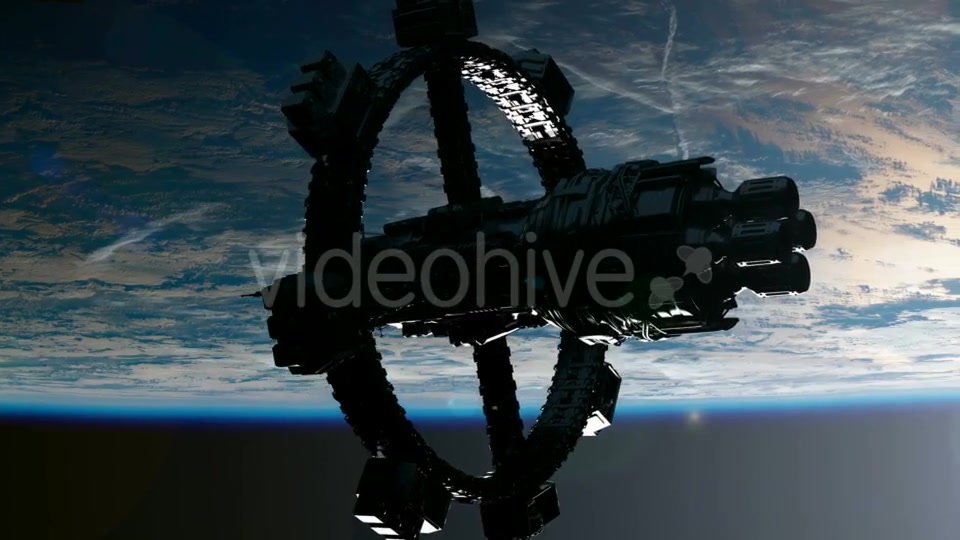 Space Station Orbiting Earth - Download Videohive 19318027