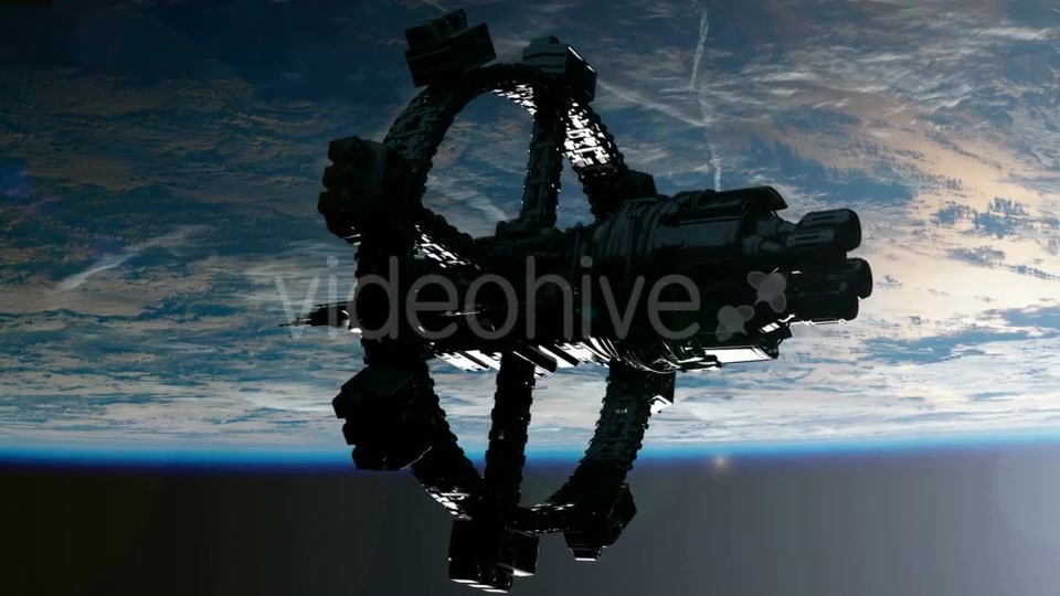 Space Station Orbiting Earth - Download Videohive 19318027