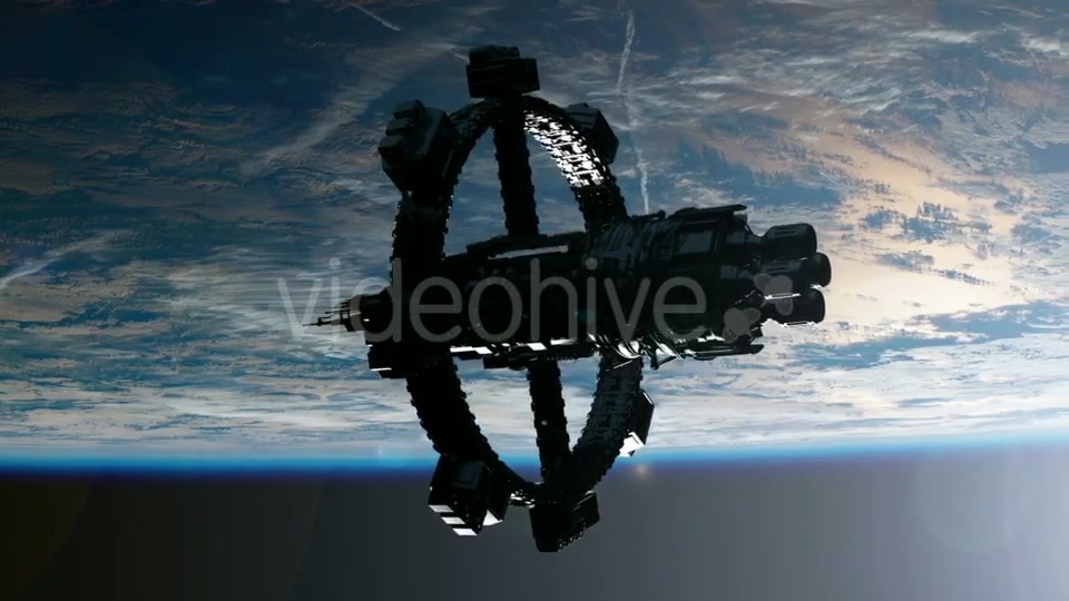 Space Station Orbiting Earth - Download Videohive 19318027