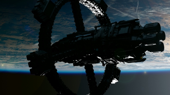 Space Station Orbiting Earth - Download Videohive 19318027