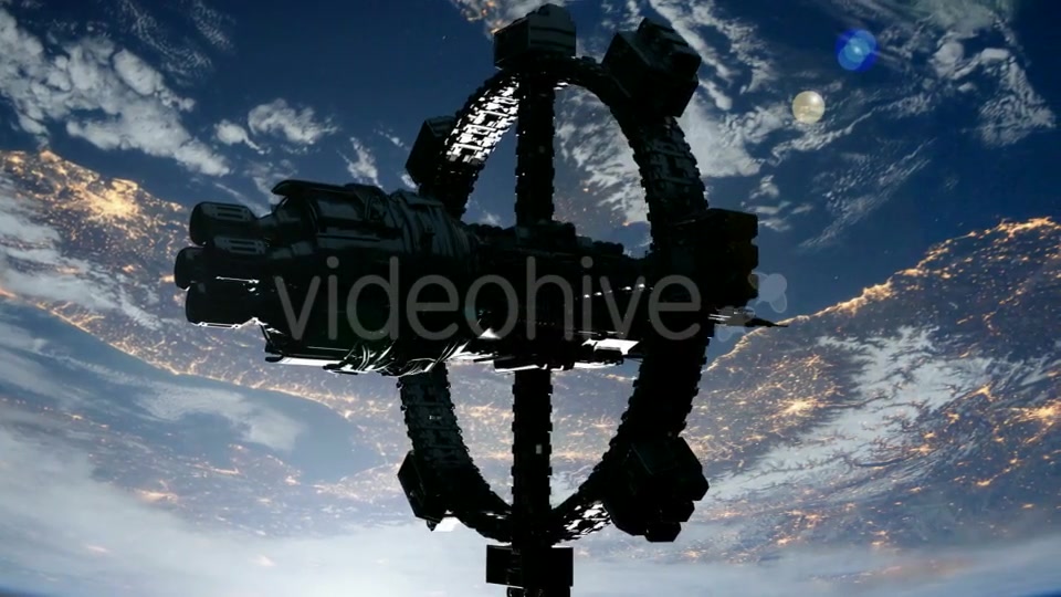 Space Station Orbiting Earth - Download Videohive 19340355