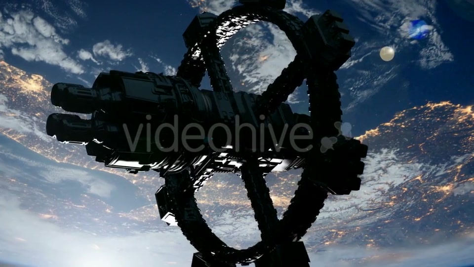 Space Station Orbiting Earth - Download Videohive 19340355