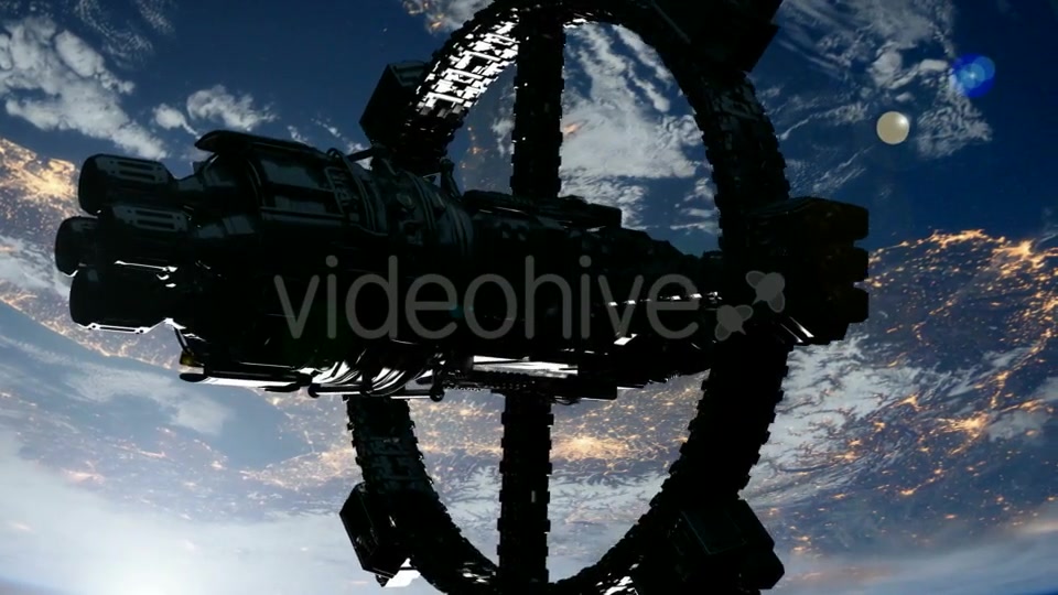 Space Station Orbiting Earth - Download Videohive 19340355