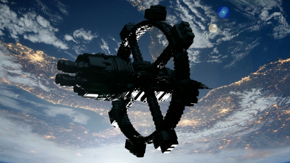 Space Station Orbiting Earth - Download Videohive 19340355