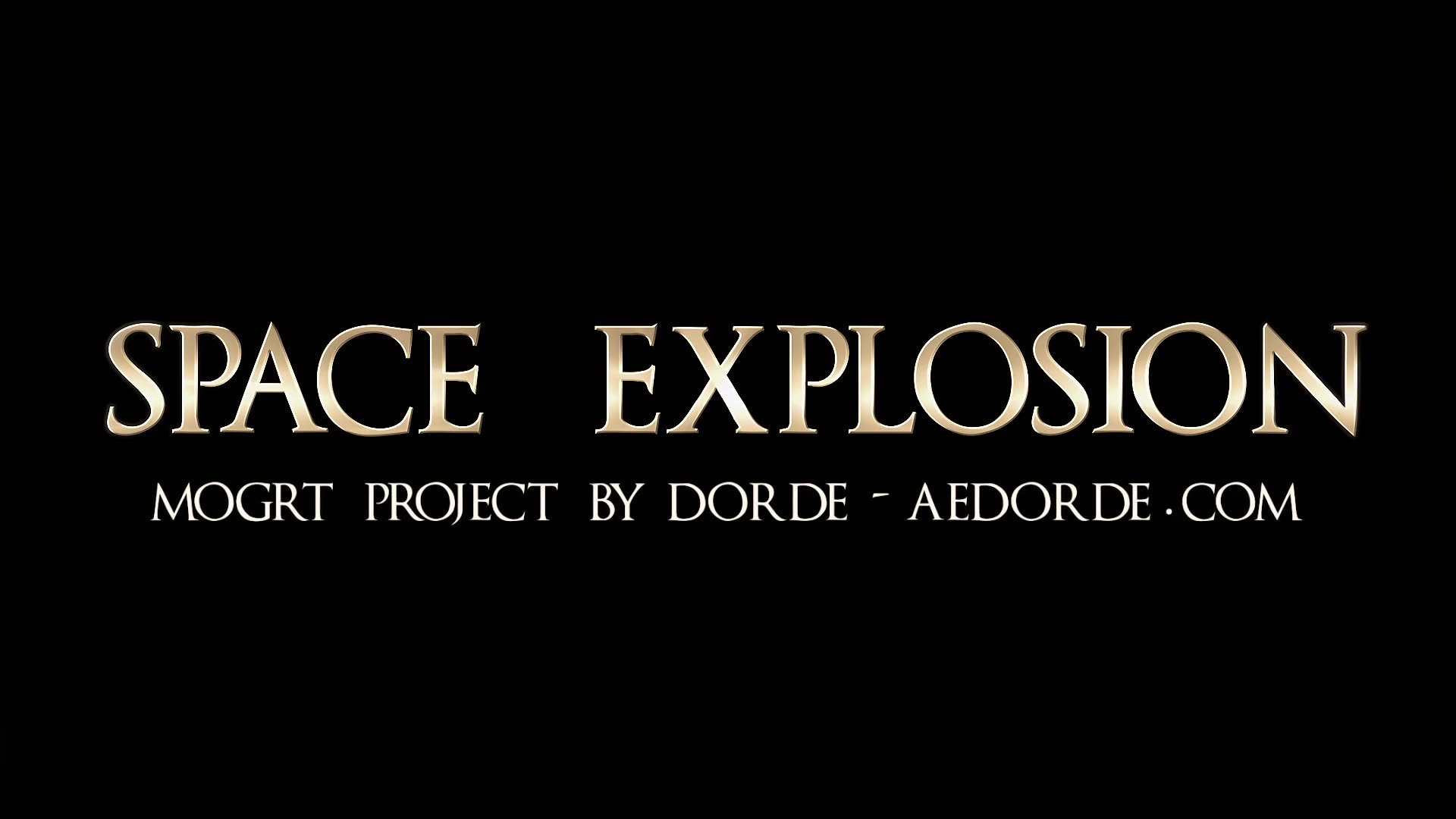 Space Title Explosion (Mogrt) Videohive 23967473 Premiere Pro Image 5