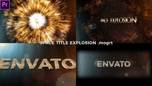 Space Title Explosion (Mogrt) - Videohive 23967473 Download