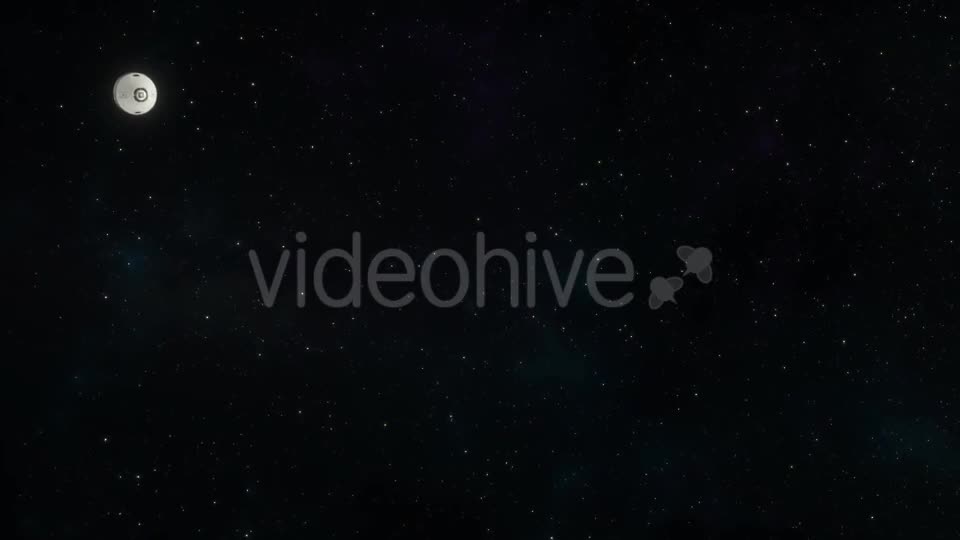 Spaceship Approaching Earth - Download Videohive 19267825