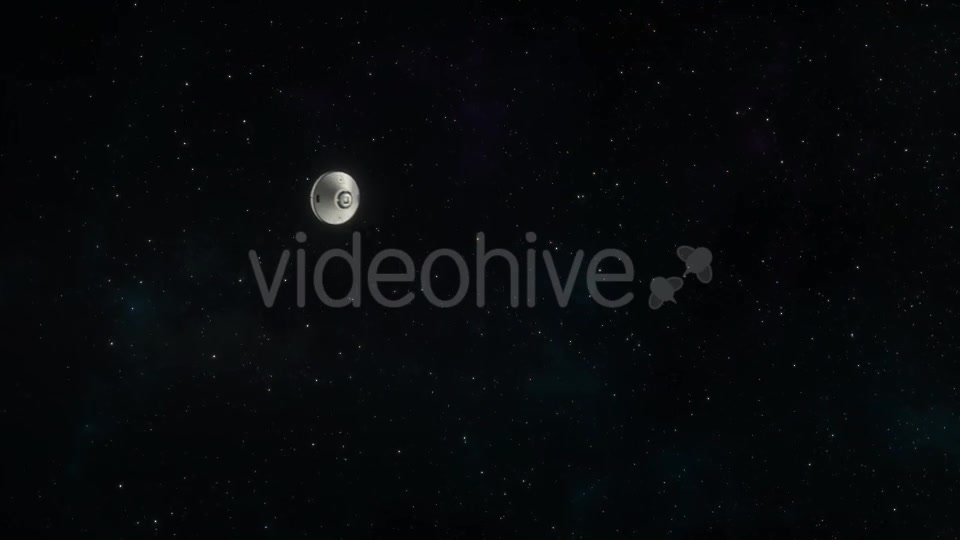 Spaceship Approaching Earth - Download Videohive 19267825