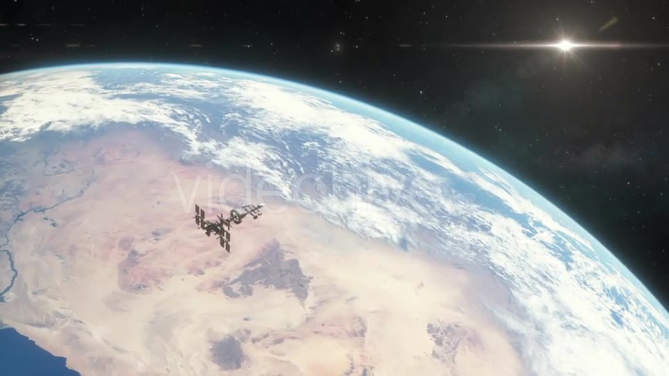 Spaceship Orbiting Earth - Download Videohive 18767694