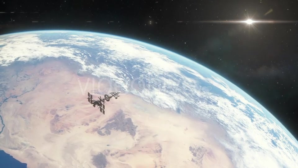 Spaceship Orbiting Earth - Download Videohive 18767694