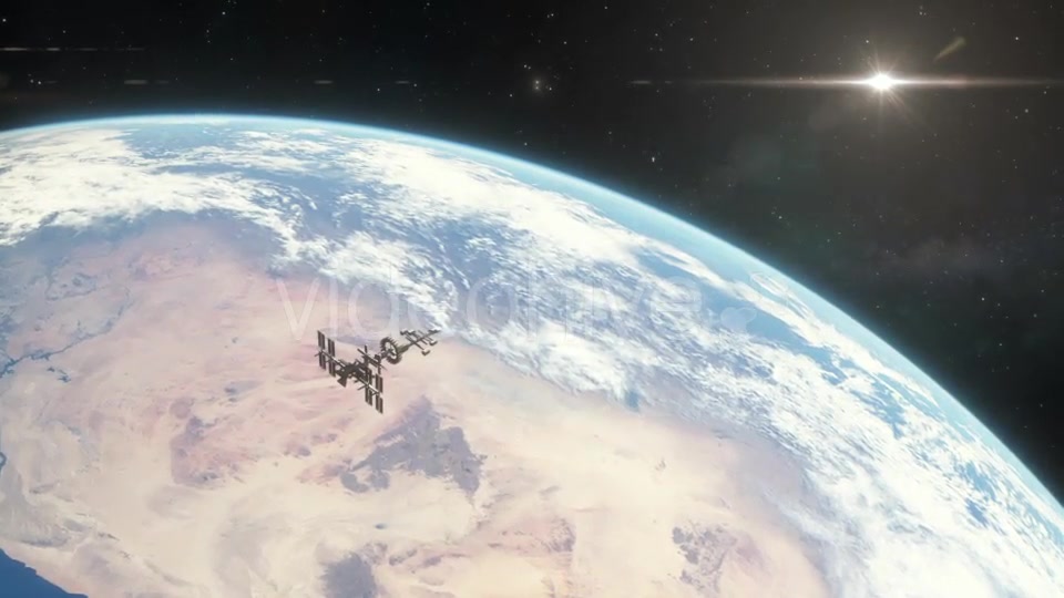 Spaceship Orbiting Earth - Download Videohive 18767694