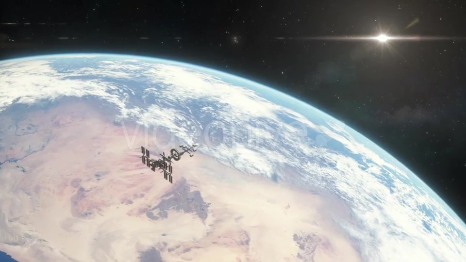 Spaceship Orbiting Earth - Download Videohive 18767694