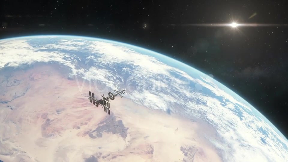 Spaceship Orbiting Earth - Download Videohive 18767694