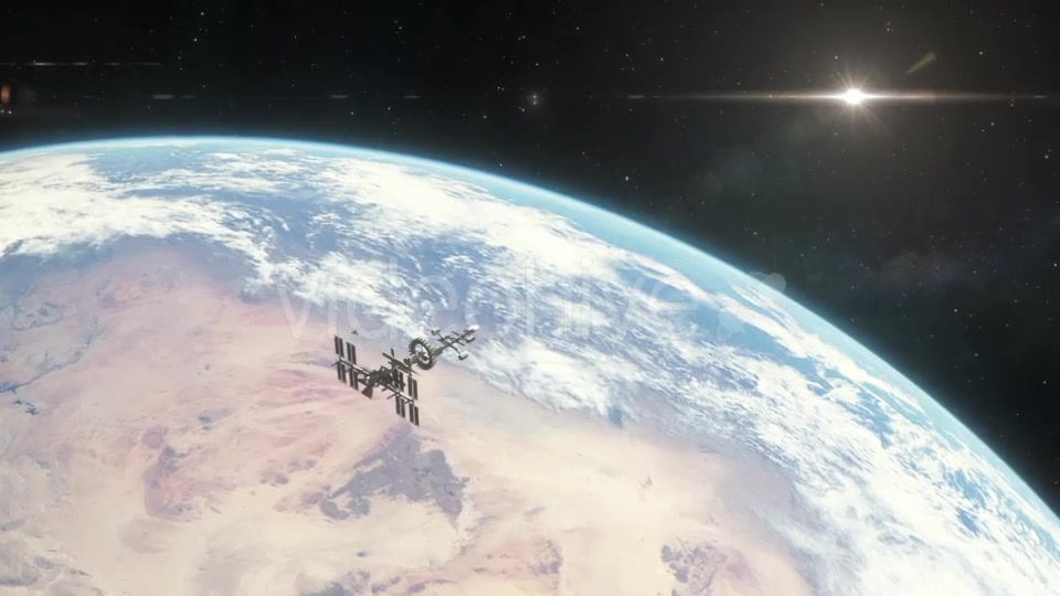 Spaceship Orbiting Earth - Download Videohive 18767694