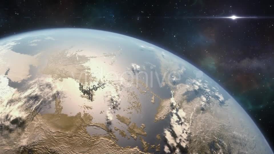 Spaceship Orbiting Exoplanet - Download Videohive 18821849