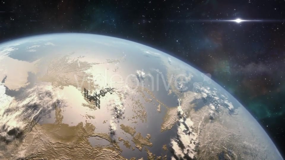 Spaceship Orbiting Exoplanet - Download Videohive 18821849