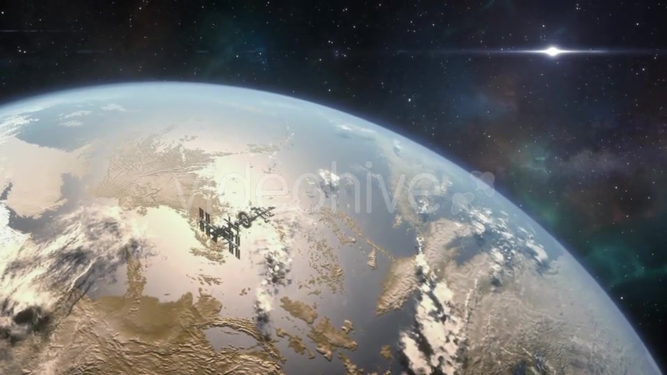 Spaceship Orbiting Exoplanet - Download Videohive 18821849