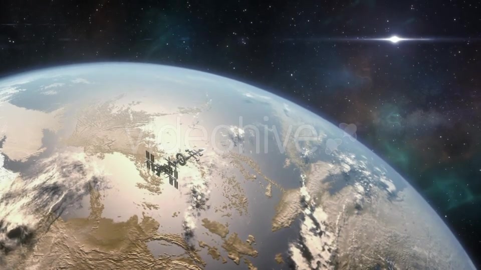 Spaceship Orbiting Exoplanet - Download Videohive 18821849