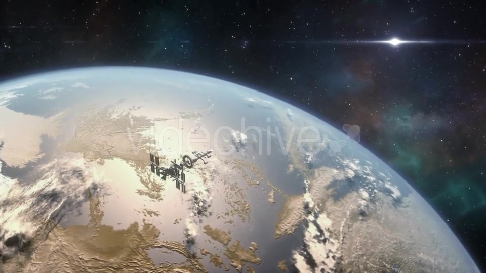 Spaceship Orbiting Exoplanet - Download Videohive 18821849