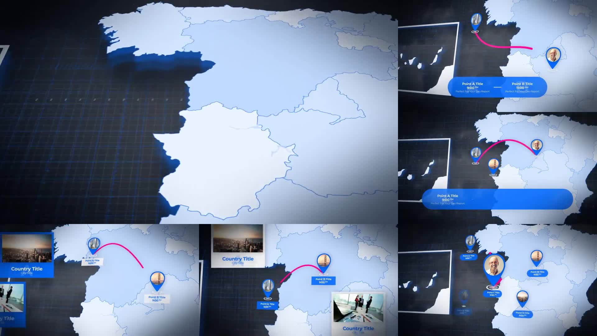Spain Animated Map Kingdom of Spain Map Kit Videohive 24089123 After Effects Image 1