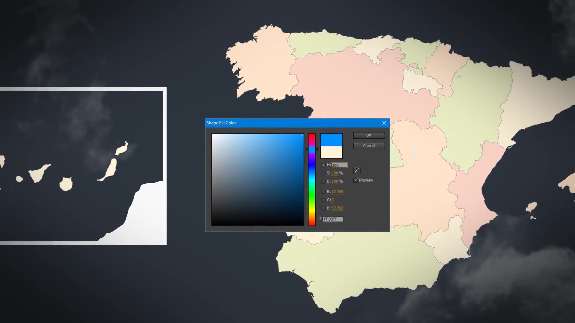 Spain Animated Map Kingdom of Spain Map Kit Videohive 24089123 After Effects Image 3