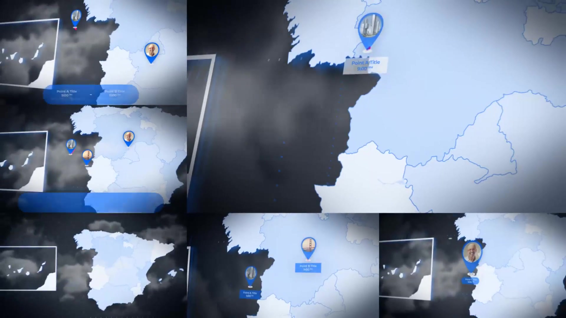 Spain Animated Map Kingdom of Spain Map Kit Videohive 24089123 After Effects Image 8