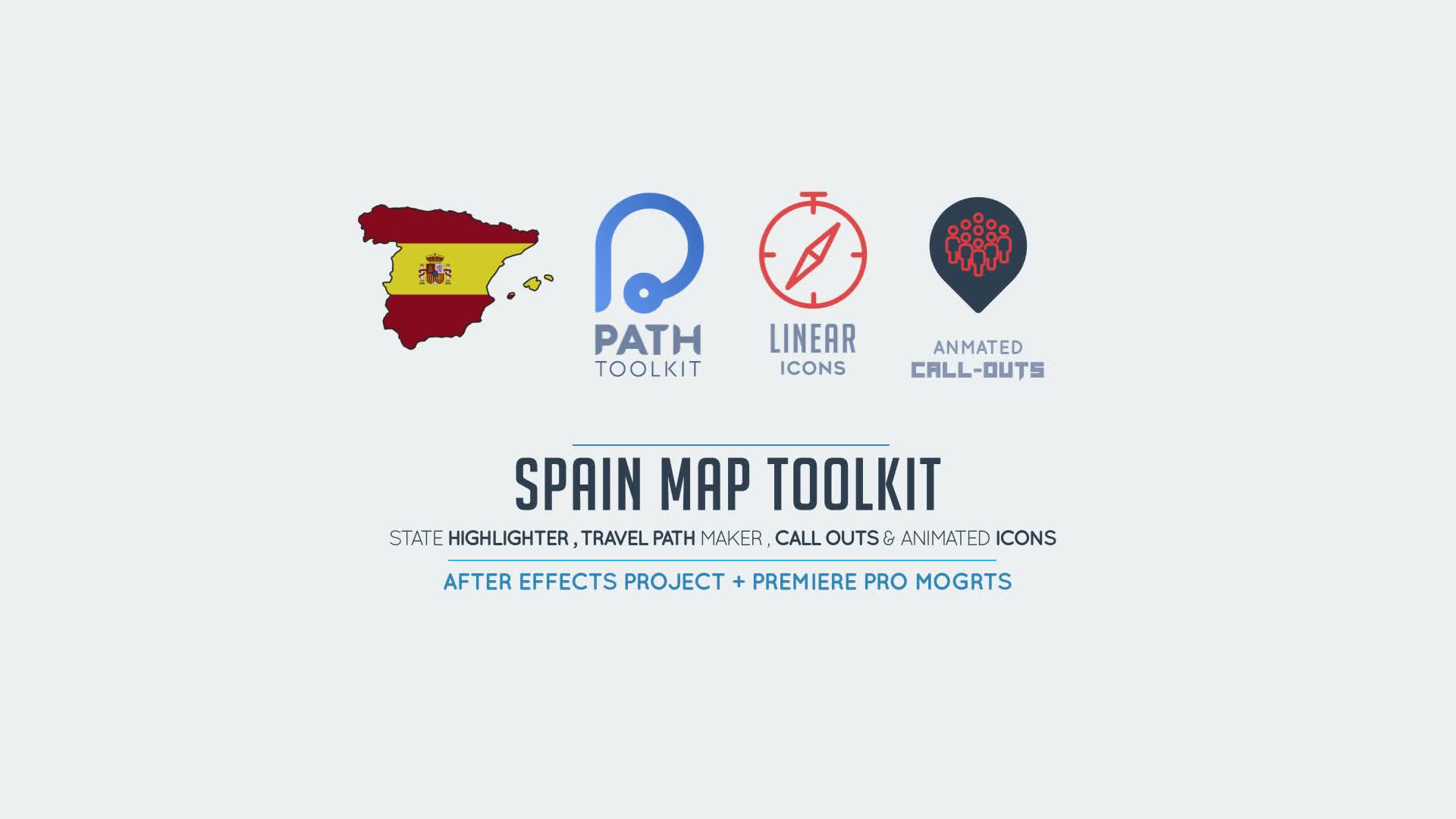 Spain Map Toolkit Videohive 27927214 After Effects Image 1