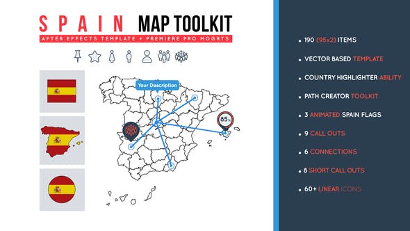 Spain Map Toolkit - 27927214 Download Videohive