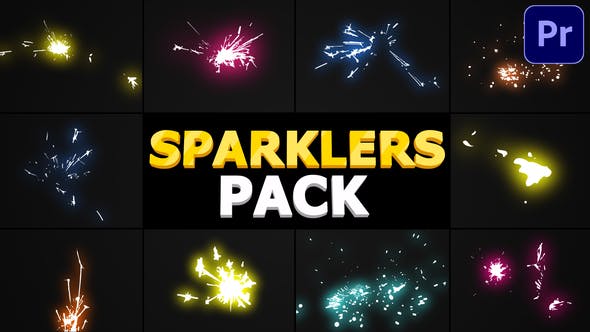 Sparklers Pack | Premiere Pro MOGRT - 29818866 Download Videohive