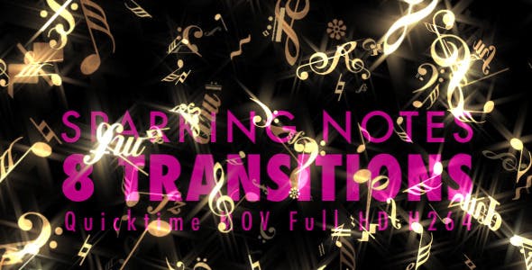 Sparkling Notes Pack of 8 Transitions - Download 3086499 Videohive