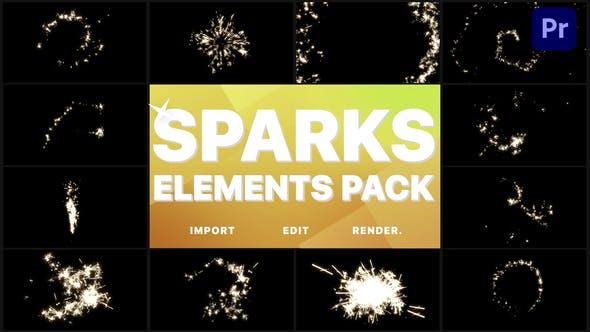 Sparks Pack | Premiere Pro MOGRT - 36384676 Videohive Download