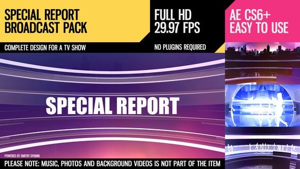 Special Report (Broadcast Pack) - Download Videohive 3374775
