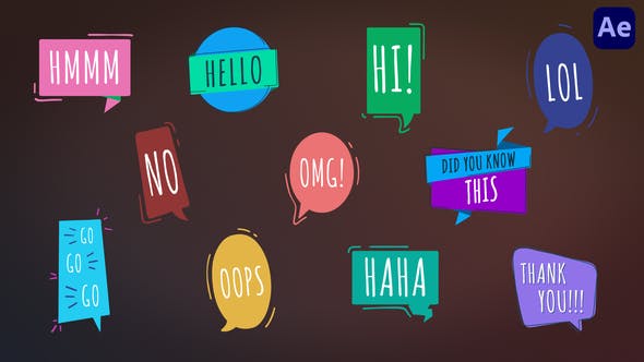 Speech Bubbles [After Effects] - Download 38177441 Videohive