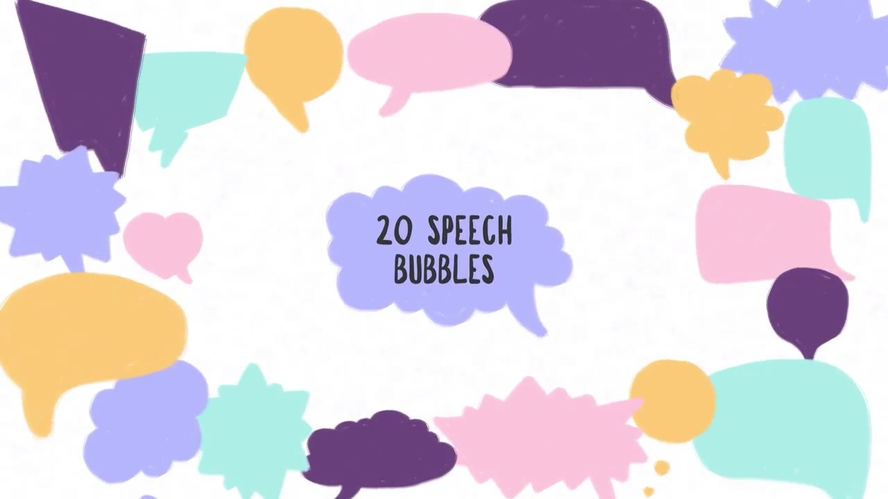 Speech Bubbles Hand Drawn Pack Videohive 36627959 Premiere Pro Image 3