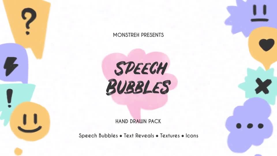 Speech Bubbles. Hand Drawn Pack Videohive 32291753 DaVinci Resolve Image 1