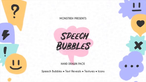 Speech Bubbles. Hand Drawn Pack - Download Videohive 32291753