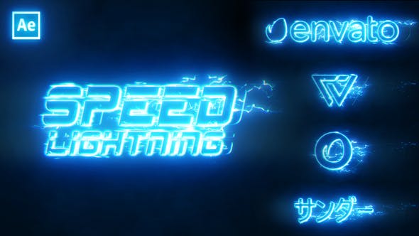 Speed Lightning Intro Logo - Download 37345376 Videohive