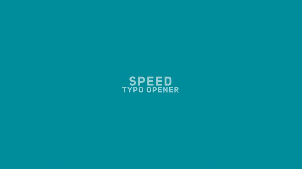 Speed Typo Opener Videohive 21512759 After Effects Image 2